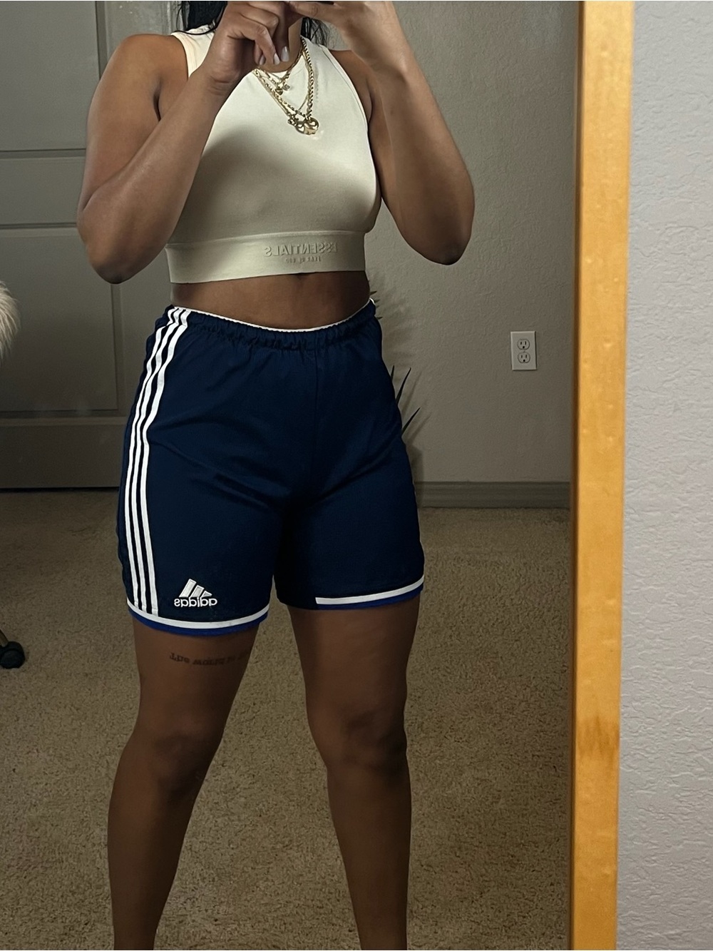 Kids Adidas Blue Gym Shorts
